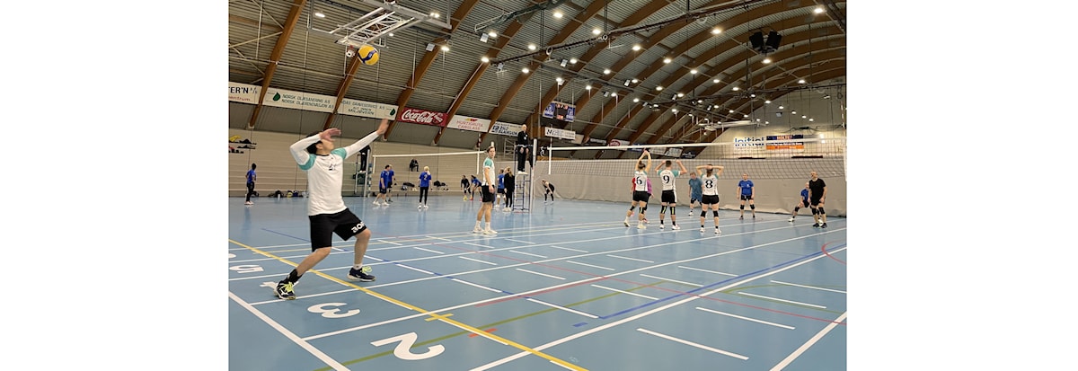 Volleyballkamp mot FRI Raballder